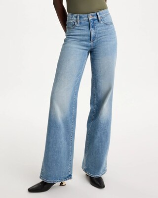 High-Rise Wide-Leg Jeans click to view larger image.