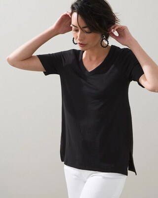 Elbow Sleeve Slub Tee