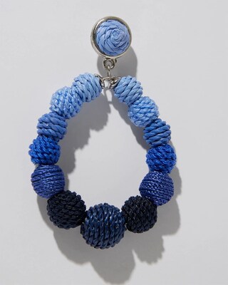 Cool Seed Bead Drop Earrings