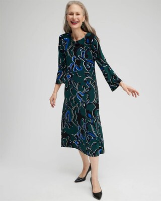 Travelers Floral Bell Sleeve Dress
