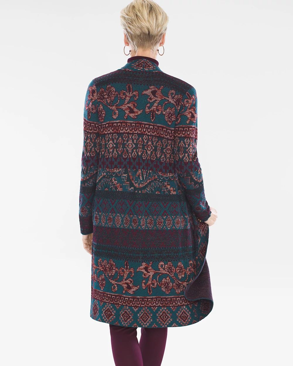Tapestry-Jacquard Cardigan