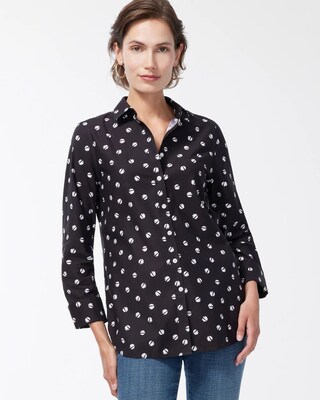 No Iron Stretch Space Dot Shirt