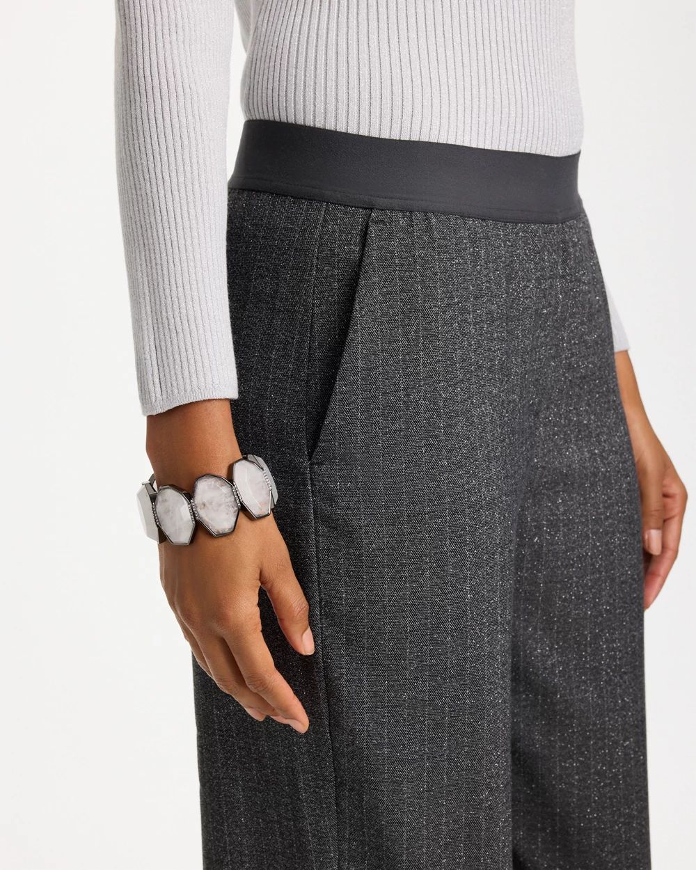 Shimmer Twill Pull-On Pants click to view larger image.