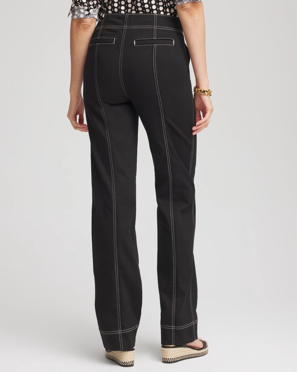 Pull-On Wide-Leg Jeans