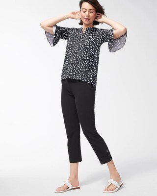 Zenergy UPF Snap Detail Cropped Pants