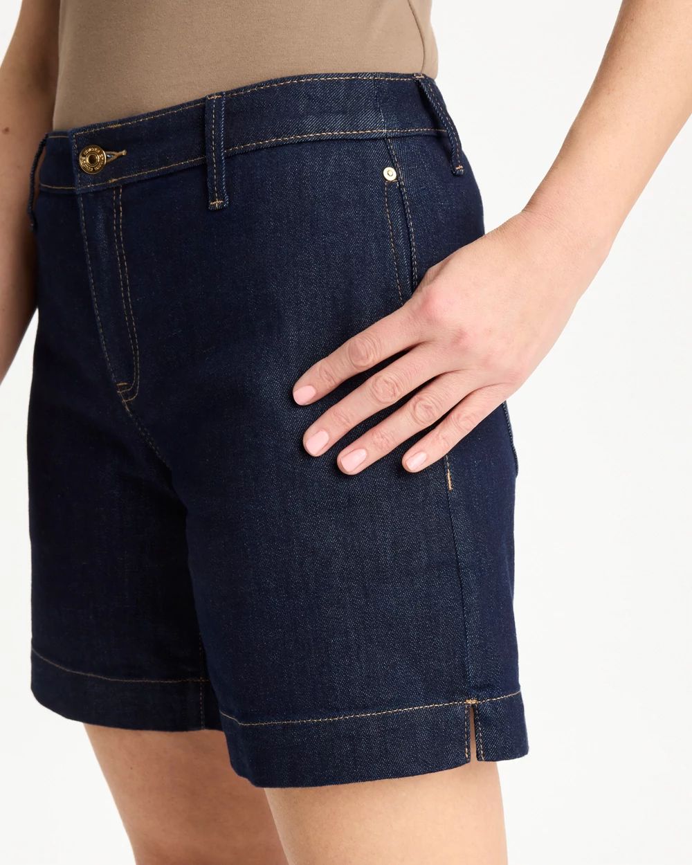 Denim Trouser Shorts click to view larger image.