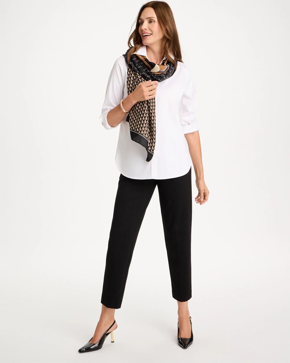 Juliet Striped Tapered Ankle Pants