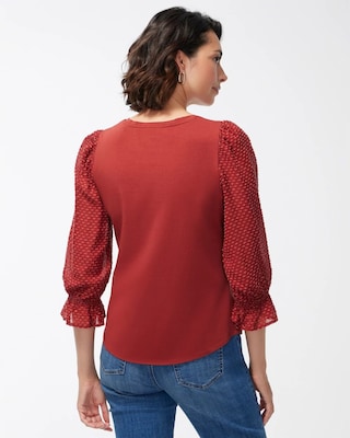 Chiffon Sleeve Top click to view larger image.