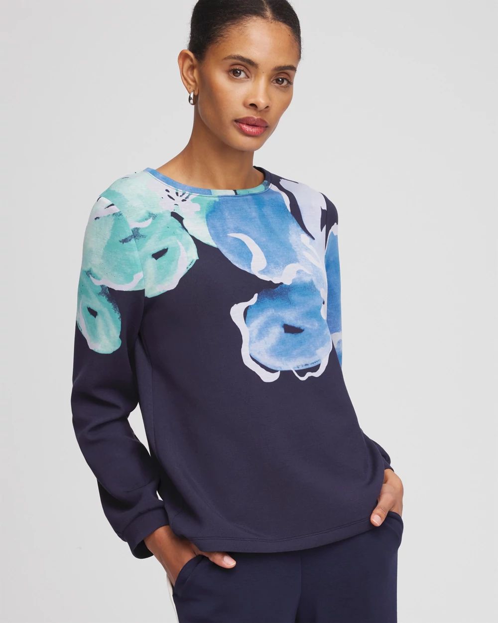 Zenergy® Scuba Floral Top