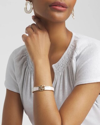 Chico's Click Mother of Pearl Bangle