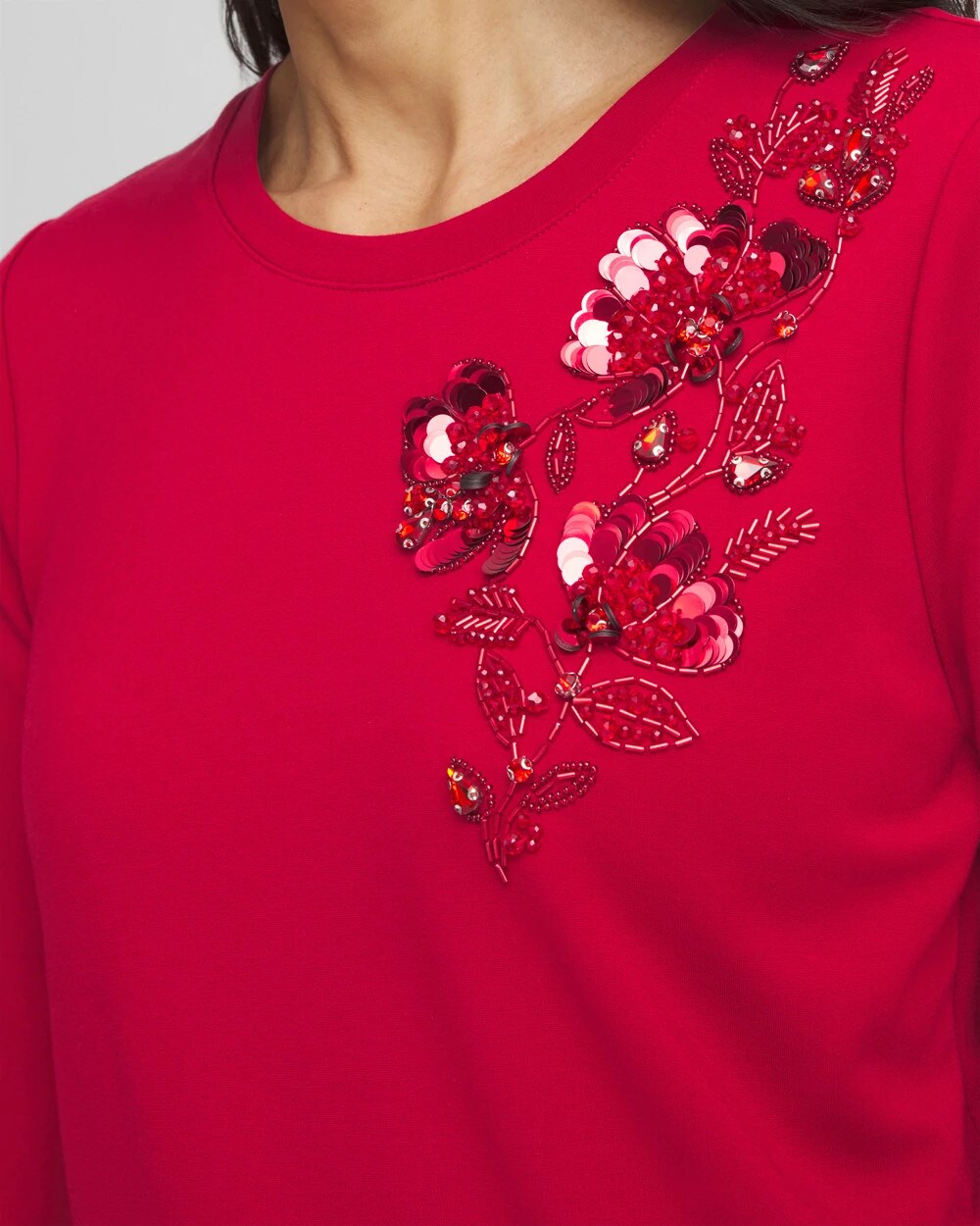 Embellished Ponte Top