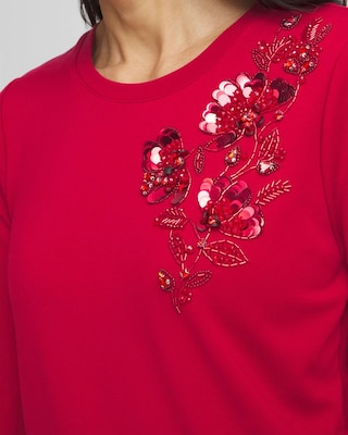 Embellished Ponte Top click to view larger image.