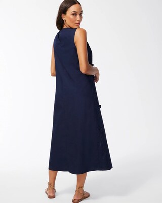 3D Applique Maxi Dress