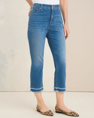 So Slimming Stacked Fray Girlfriend Crops