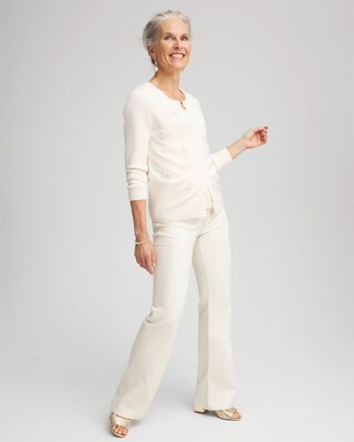 Ella Embellished Crewneck Cardigan click to view larger image.