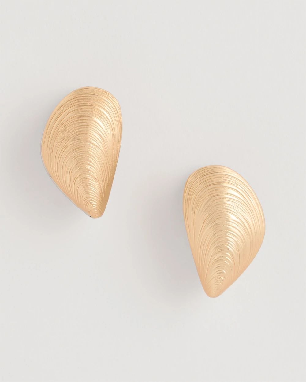 Mixed Metal Shell Earrings