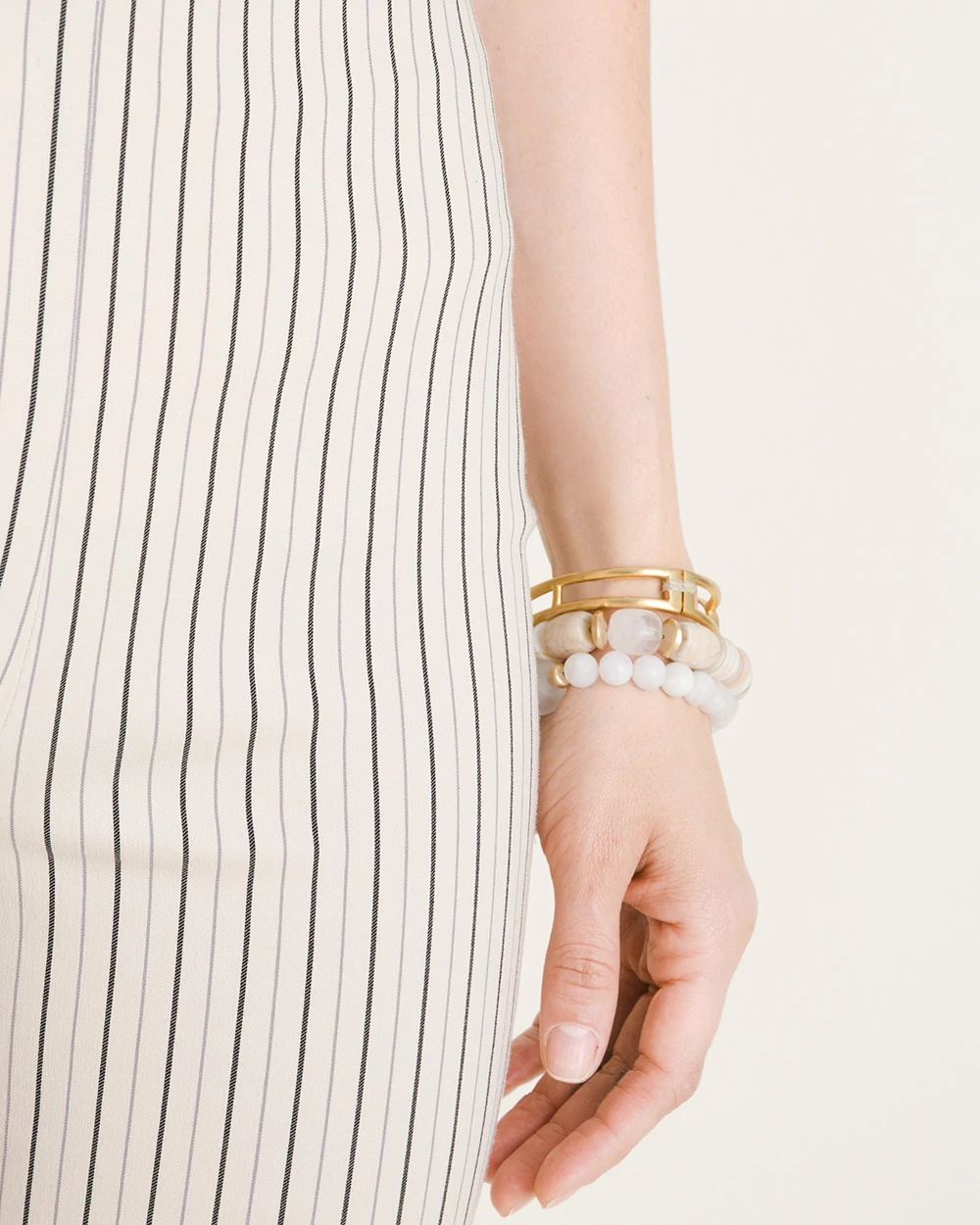 So Slimming Brigitte Striped Straight-Leg Crops