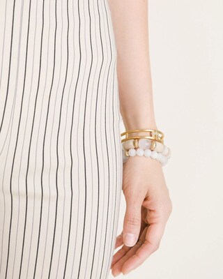 So Slimming Brigitte Striped Straight-Leg Crops