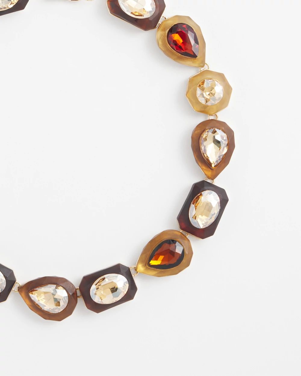Neutral Bib Statement Necklace