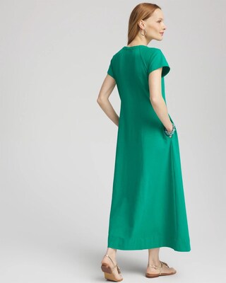 Short-Sleeved Maxi Dress click to view larger image.