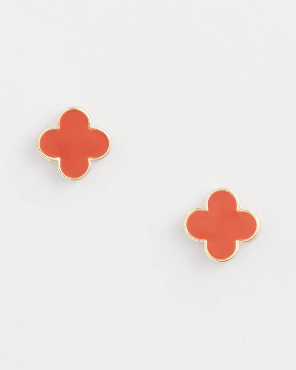 No Droop™ Orange Convertible Reversible Stud Earrings