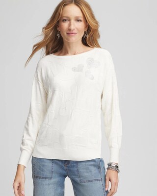 Embellished Valentine's Day Pullover