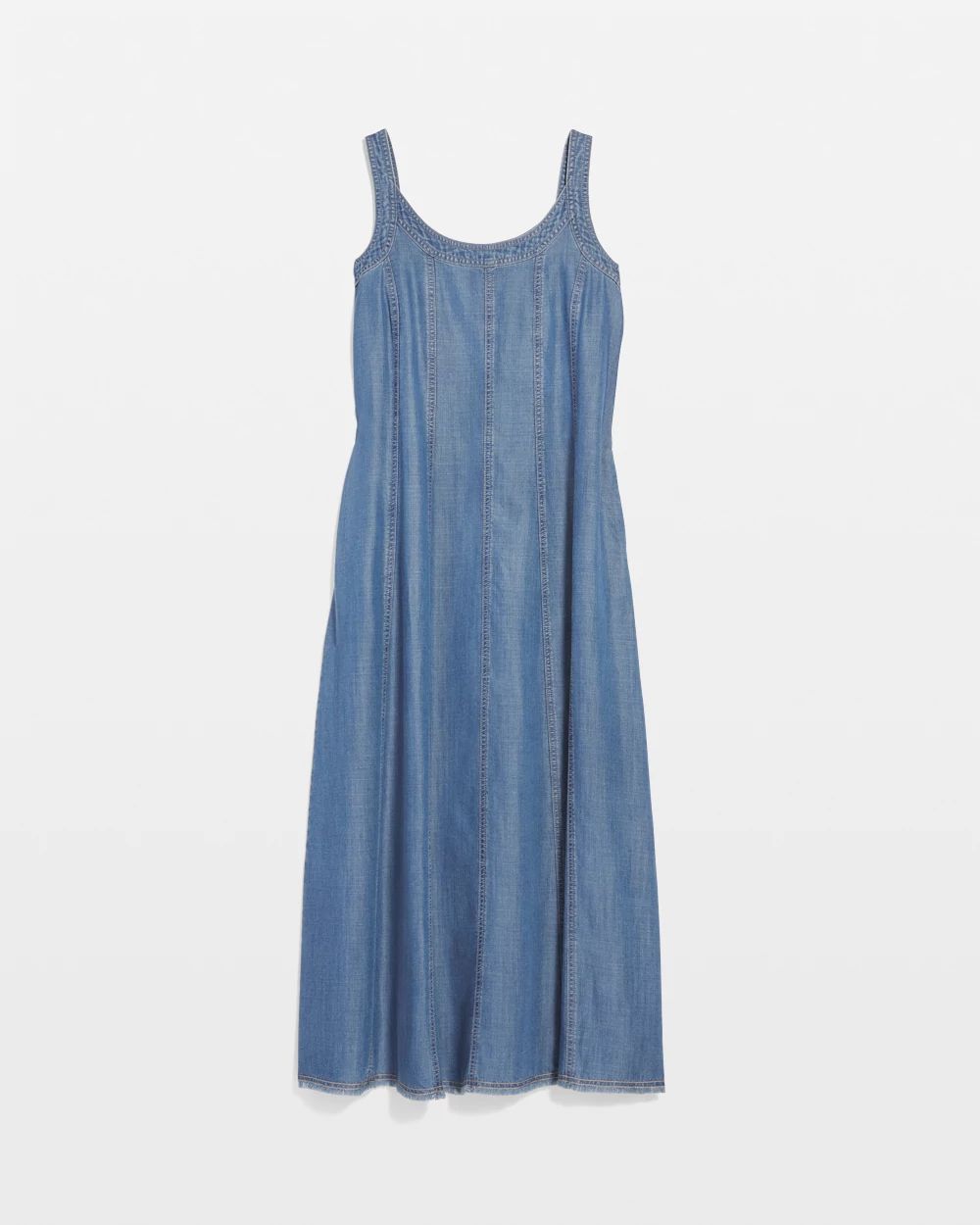 Tencel™ Denim Trapeze-Tank Dress