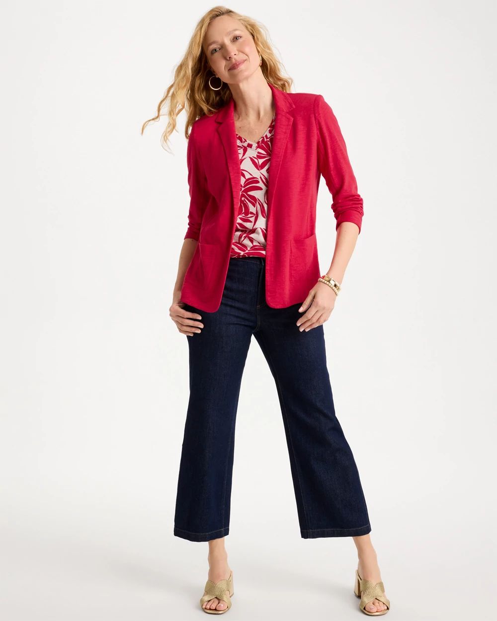 Slub Knit Blazer click to view larger image.