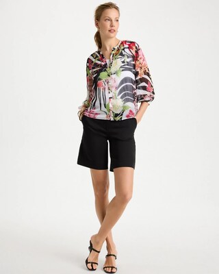 Georgette Lightweight Printed Blouse click to view larger image.