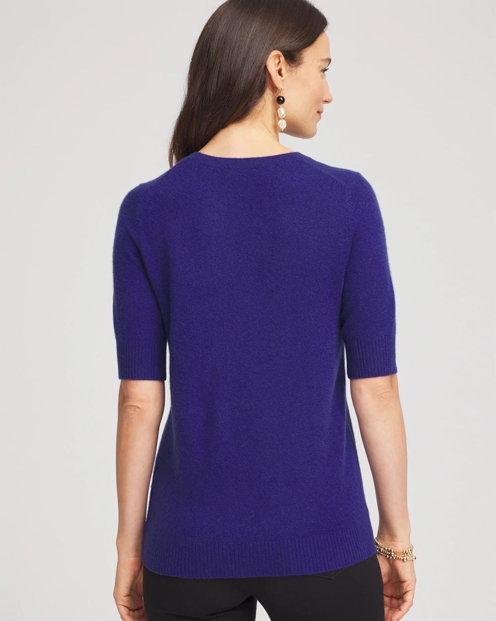 Crewneck Cashmere Pullover Sweater click to view larger image.