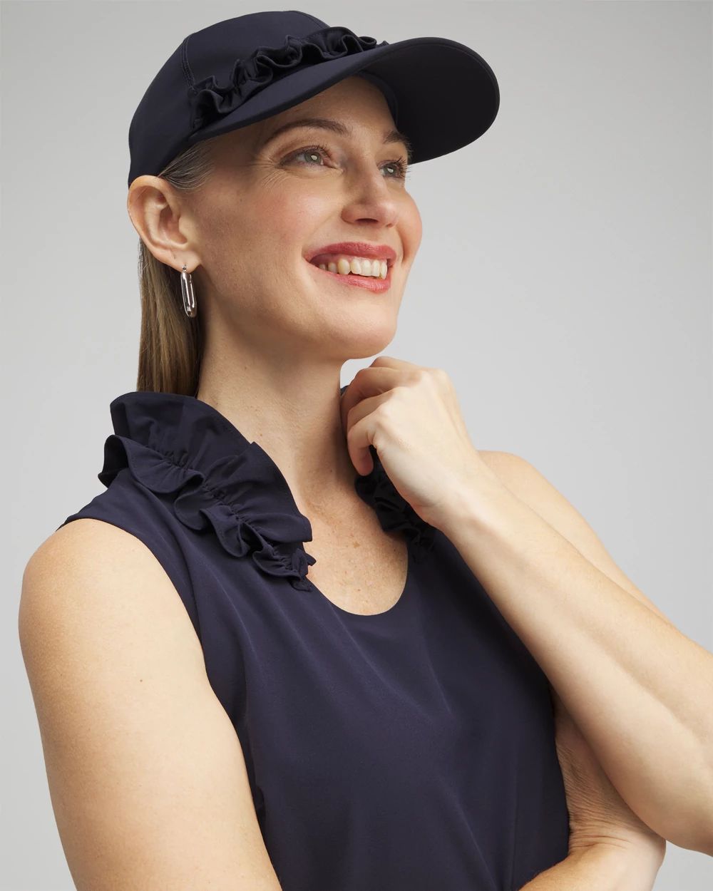 Neema UPF Ruffle Baseball Cap