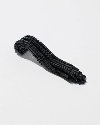 Black Cubic Zirconia Duster Earings
