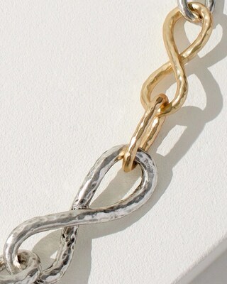 Mixed Metals Single Strand Necklace