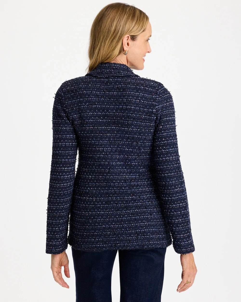 Tweed Military Sweater Jacket