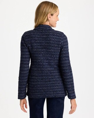 Tweed Military Sweater Jacket click to view larger image.