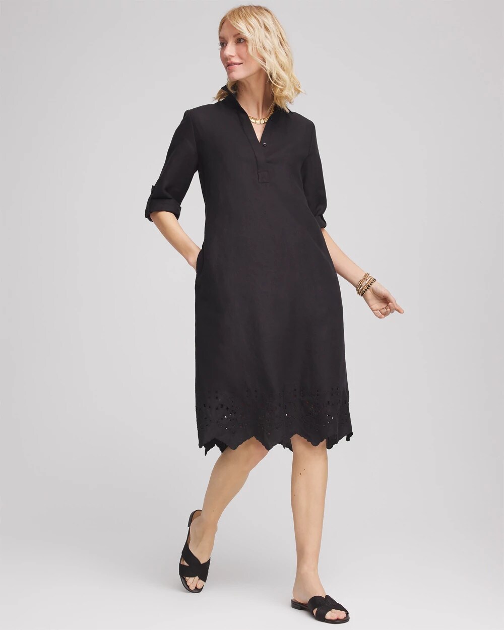 Linen Popover Dress