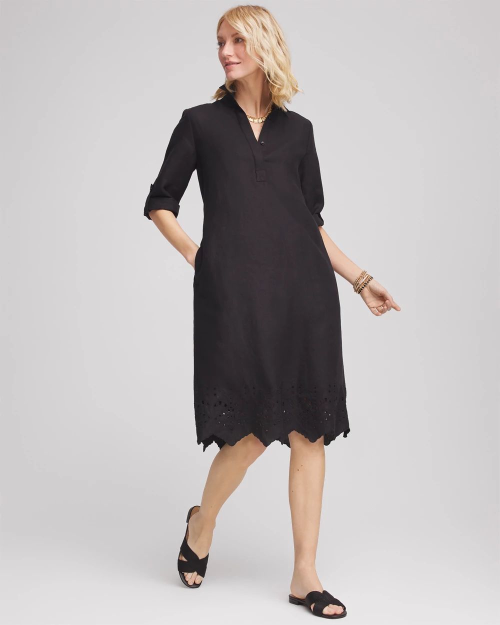 Linen Popover Dress