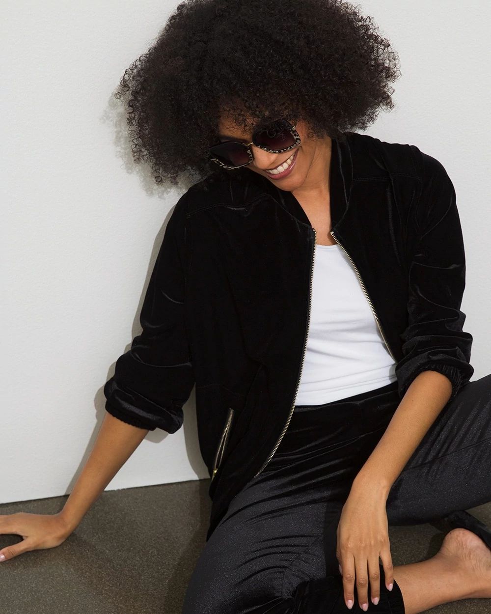 Travelers Collection Velvet Jacket