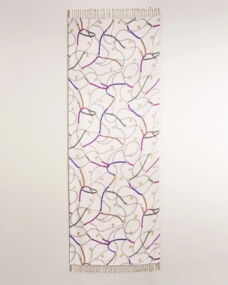 Reversible Printed-to-Cream Scarf