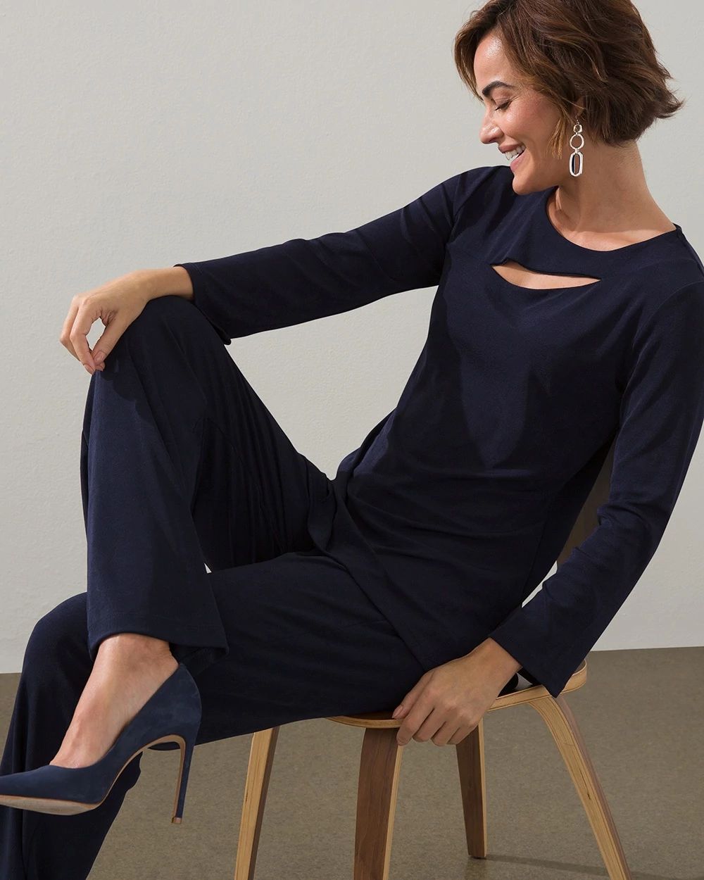 Travelers Long Sleeve Keyhole Top