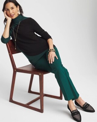 ECOVERO™ Colorblock Turtleneck Sweater click to view larger image.