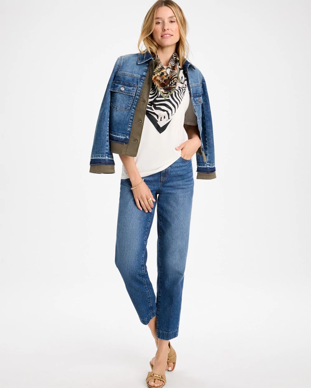 Touch of Cool™ Elbow Sleeve Tee click to view larger image.