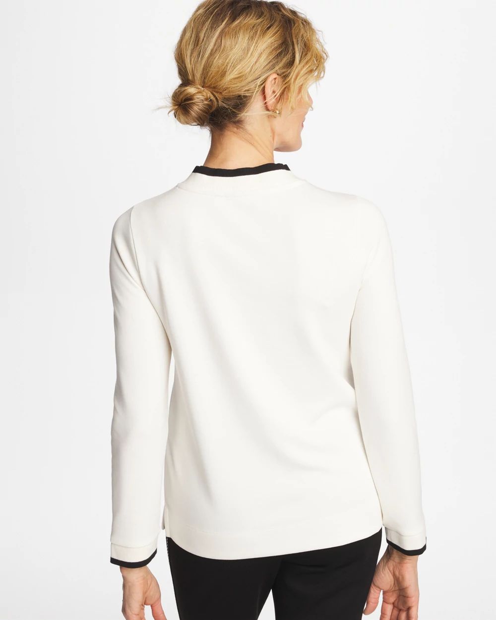 Zenergy® Double-Knit Applique Top click to view larger image.