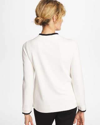 Zenergy® Double-Knit Applique Top click to view larger image.