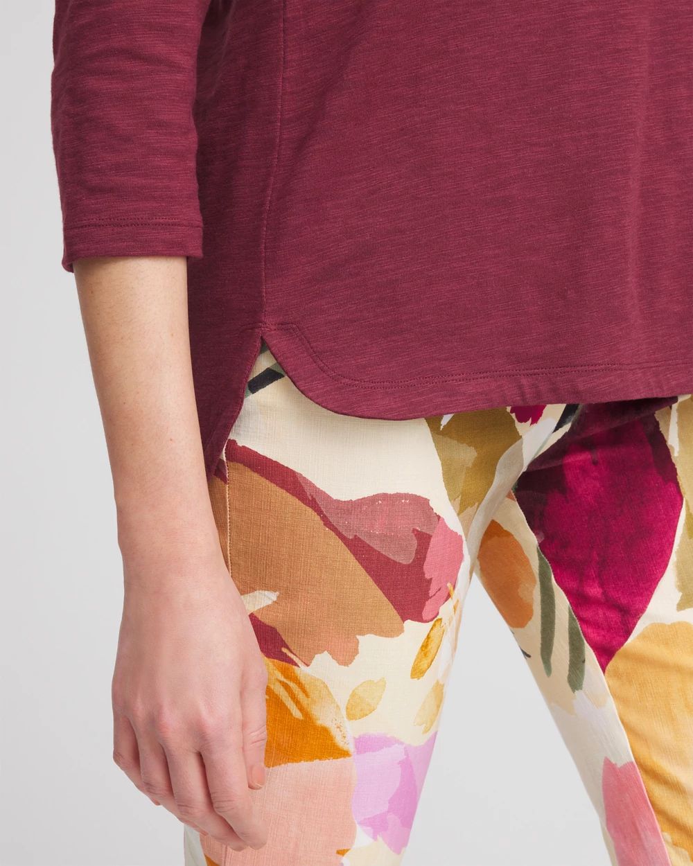 Slub 3/4-Sleeve Tee