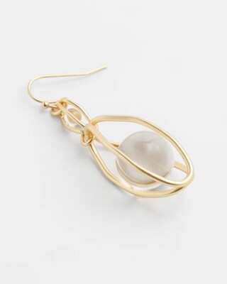 Lucite Bulb Drop Earring