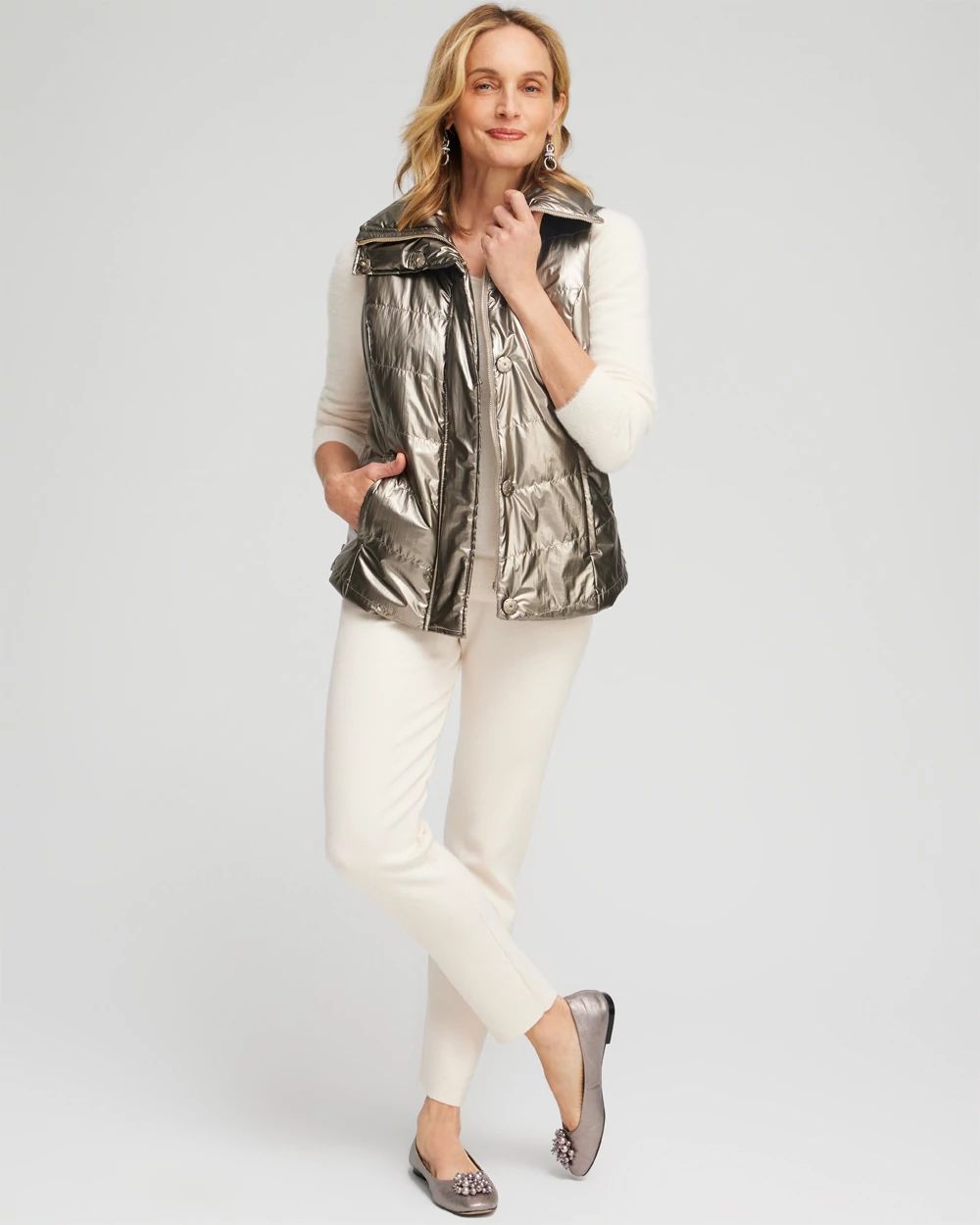 Zenergy® Metallic Quilted Vest