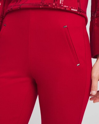 Juliet Ponte Trim Detail Ankle Pants click to view larger image.
