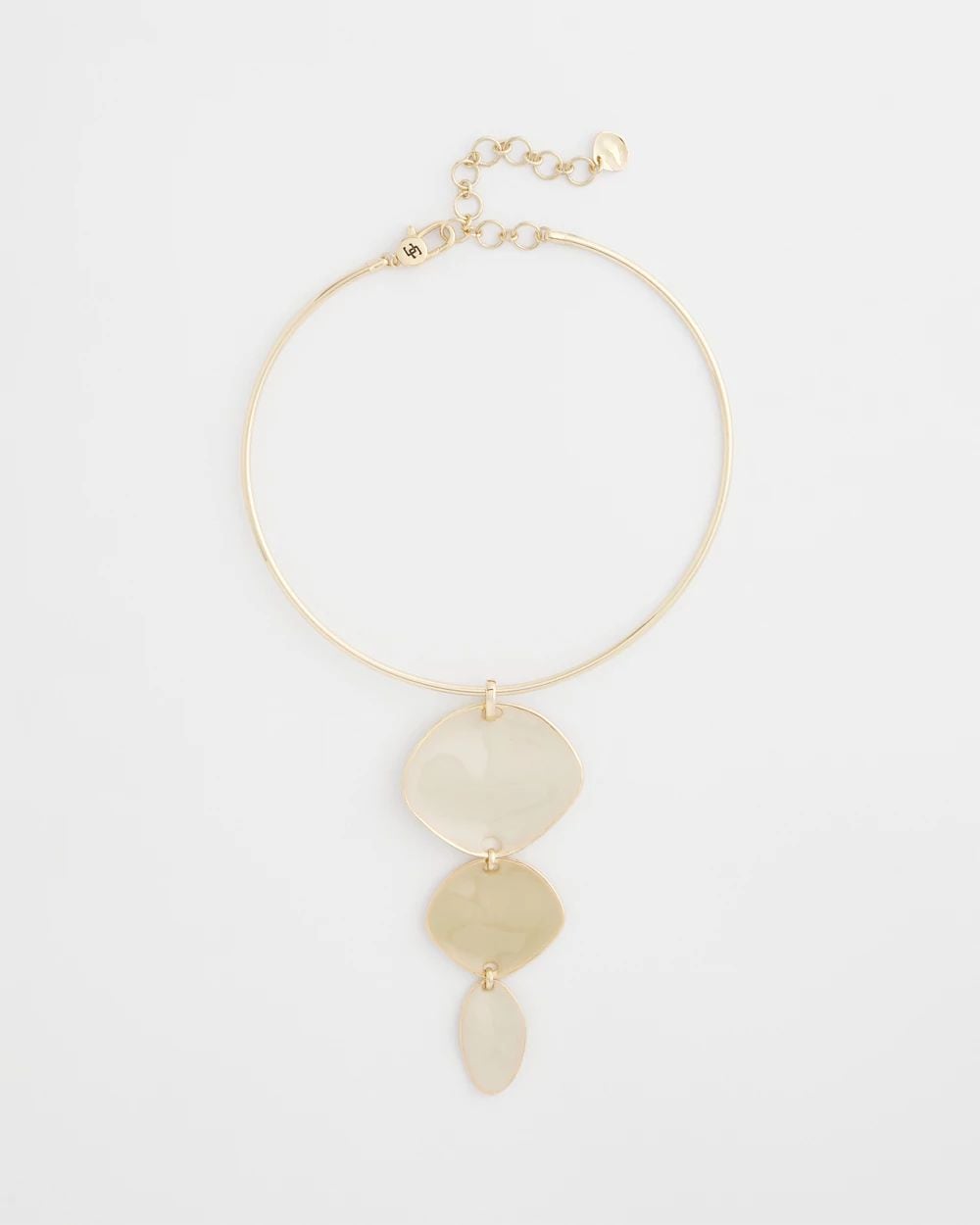 Linear Reversible Pendant Necklace