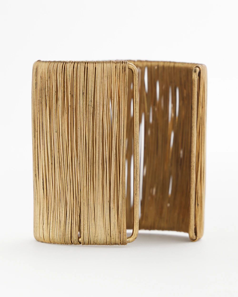 Textured Gold Stretch Cuff
